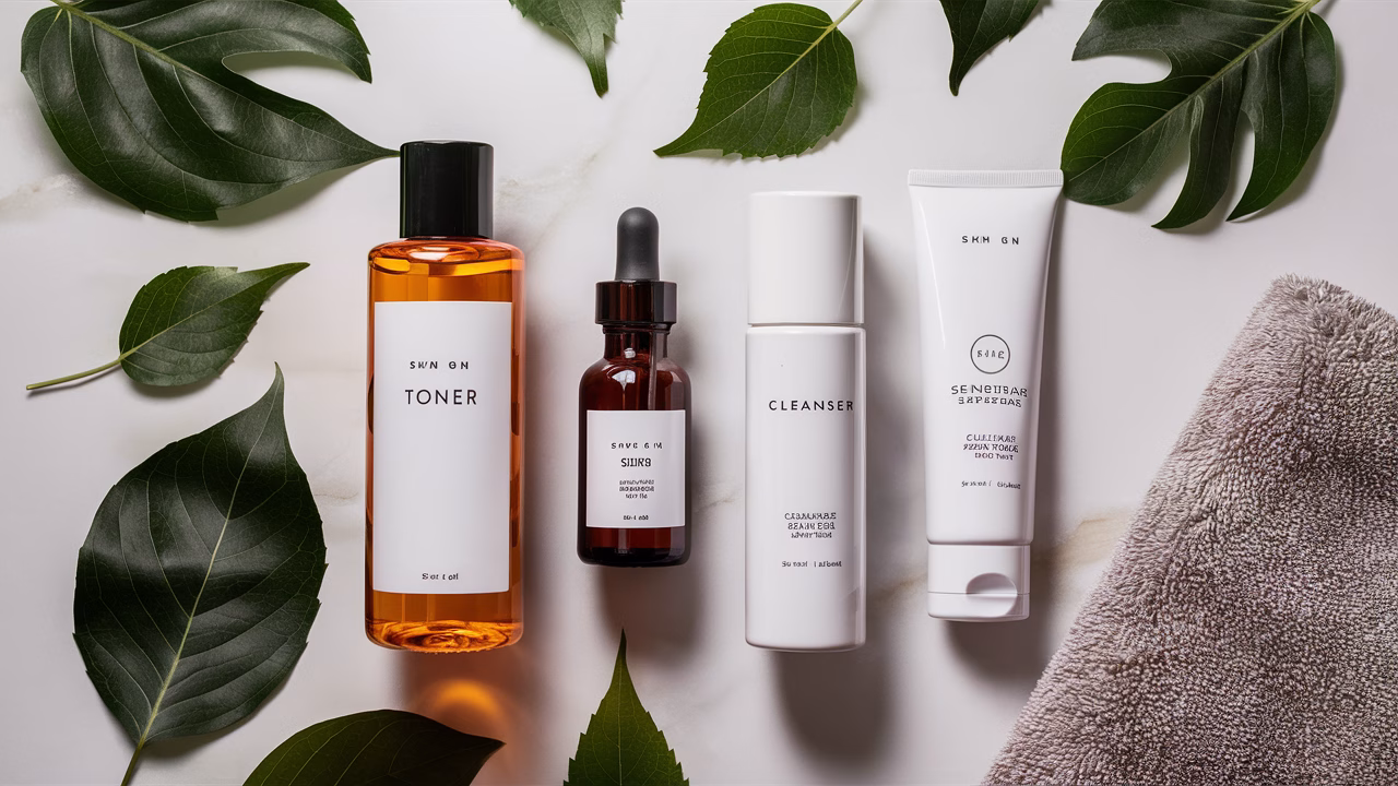 Glass skin skincare essentials
