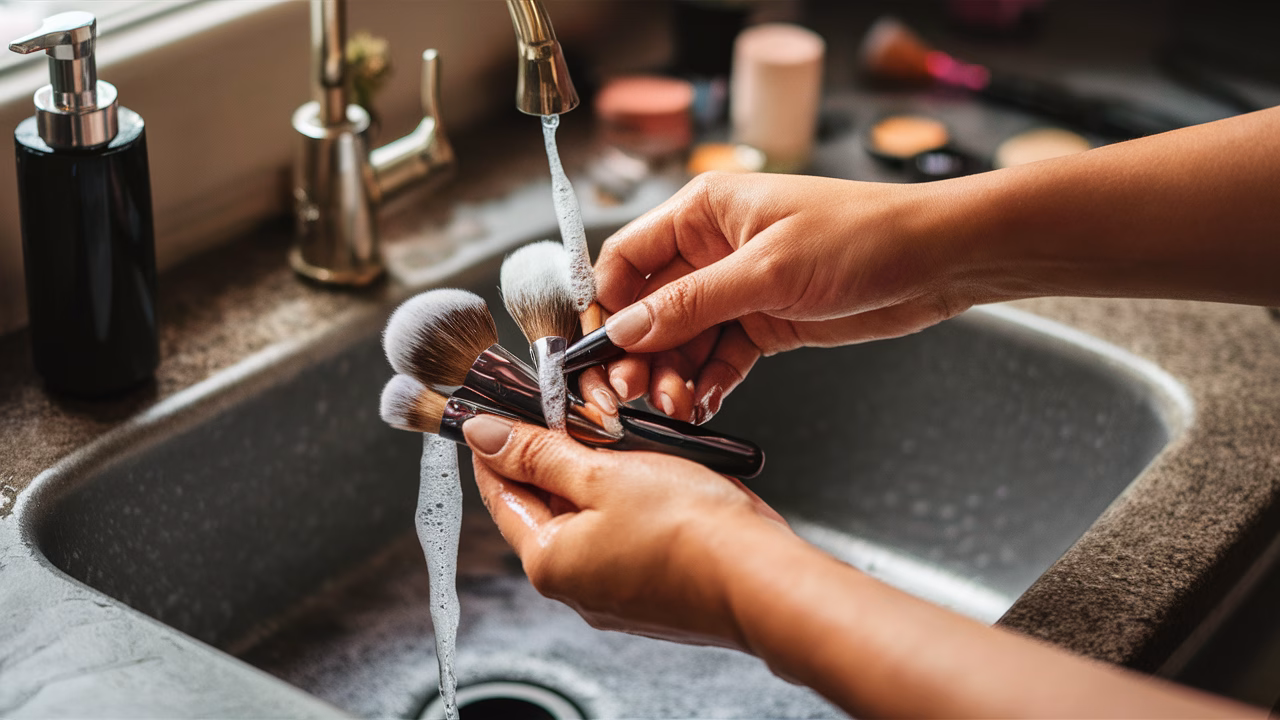 how to clean makeup brushes