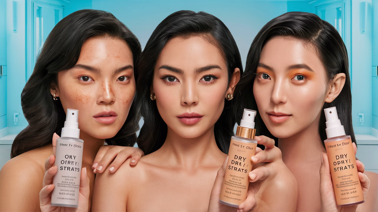 Choose setting spray based on skin type Makeup setting spray by skin type