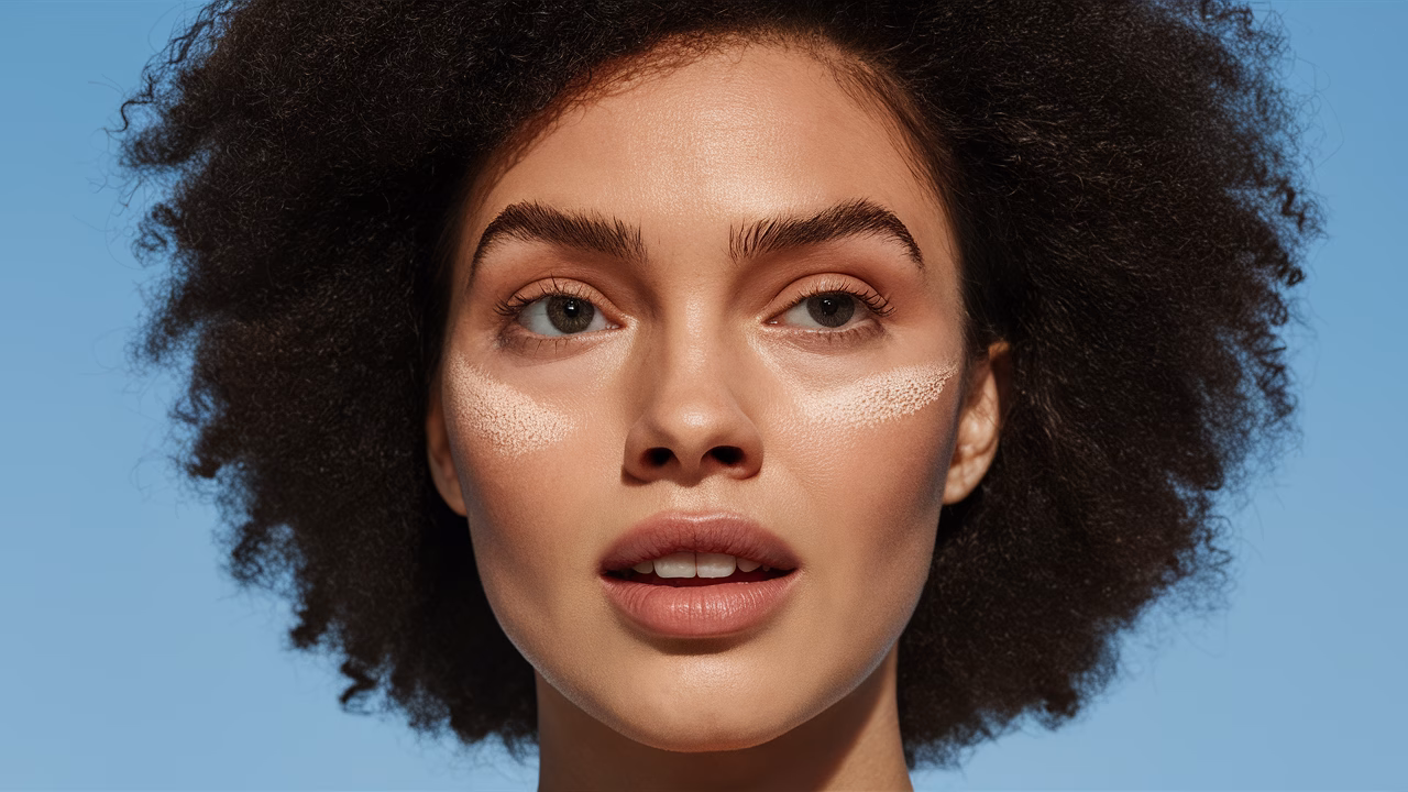 Primer texture on skin
