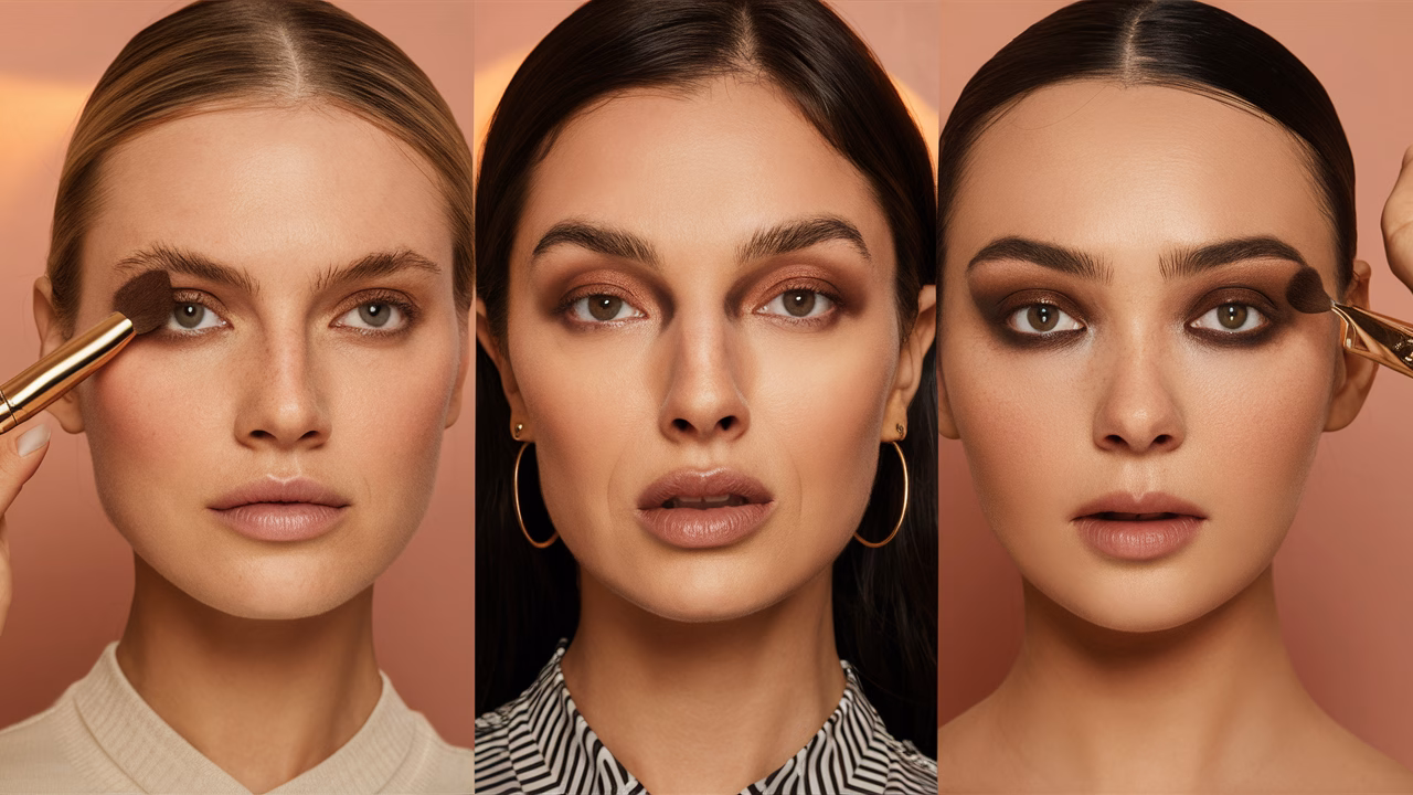 Smokey eye blending technique
