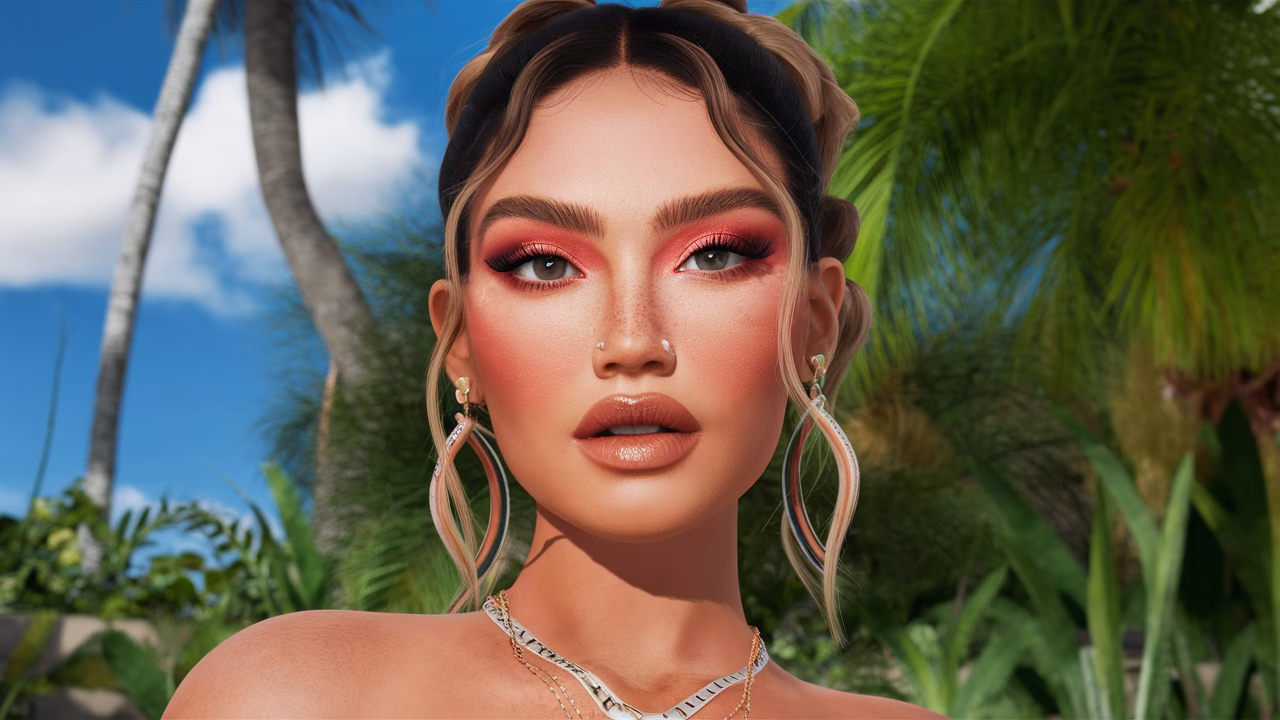 Glowy summer party makeup vibrant summer makeup look